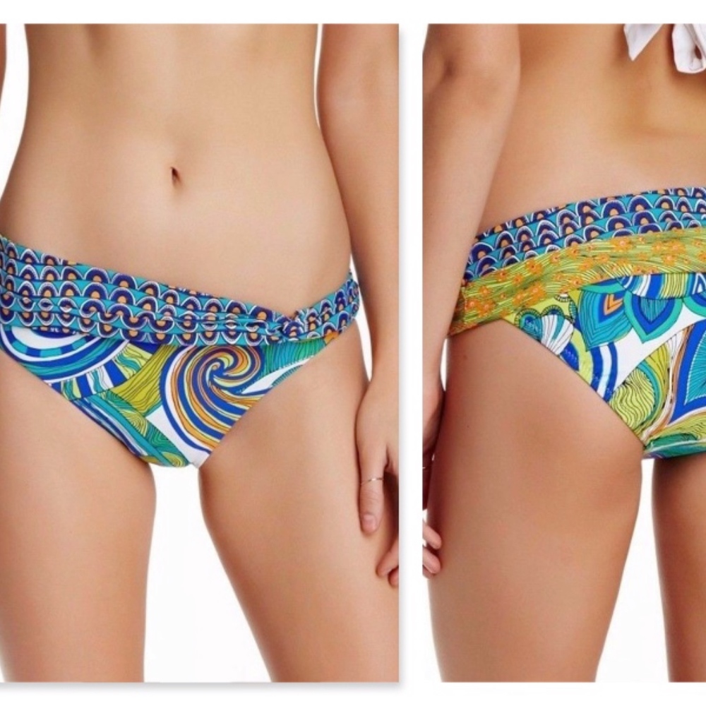 Trina Turk AMAZONIA Sash Print Hipster Bikini 8